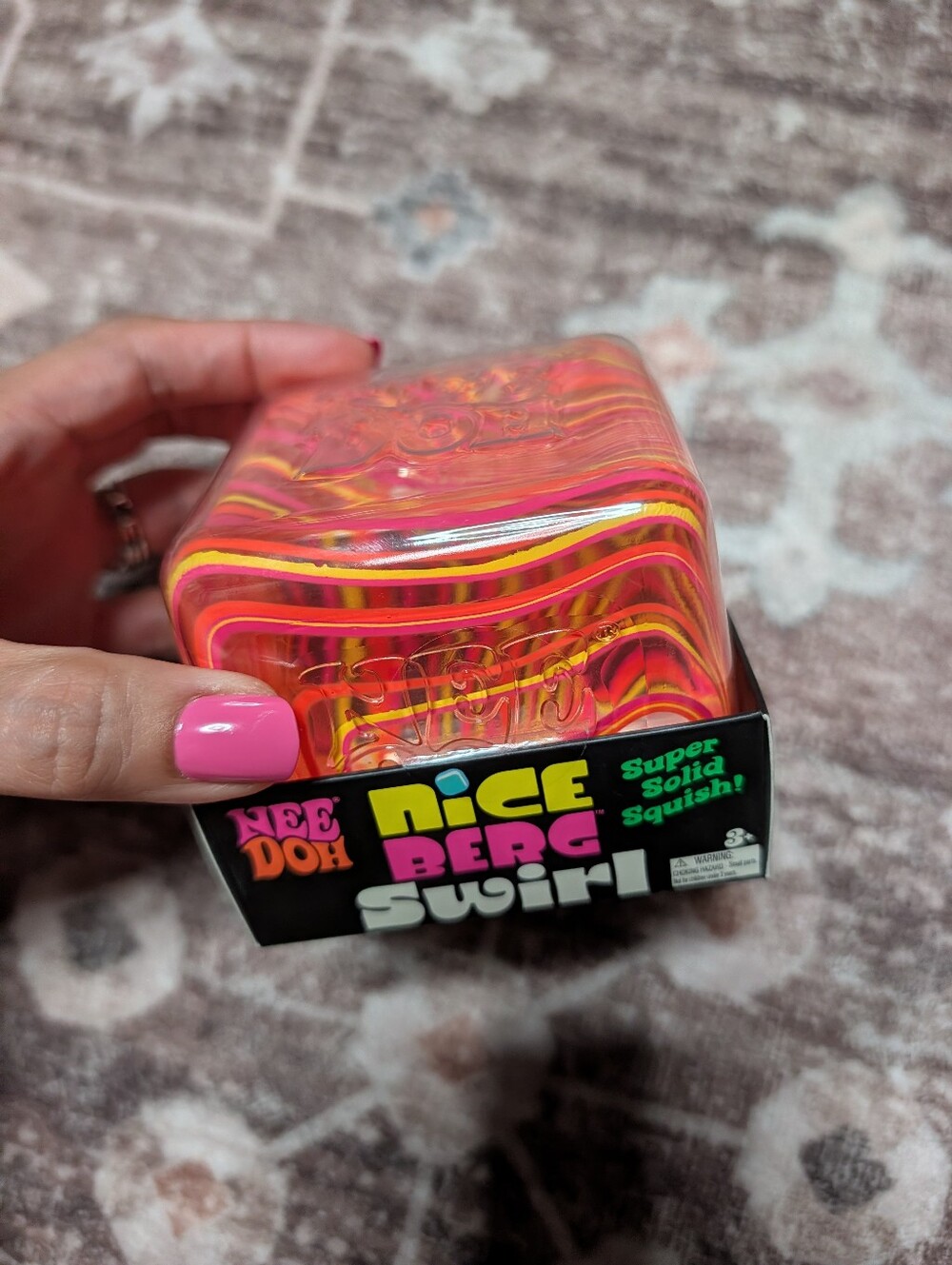 Nice Berg Swirl Solid Squish - Pink & Yellow
